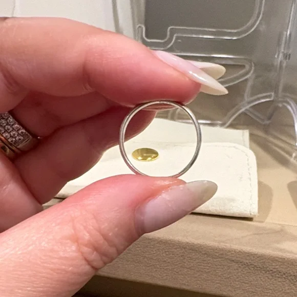 Sterling Silver stacking size 5 ring - Picture 3 of 5